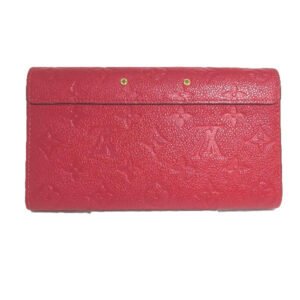 LOUIS VUITTON Long Wallet Purse M62459 Monogram canvas Red Long Wallet Purse Monogram Portefeuille Women Used | AlmaBagz