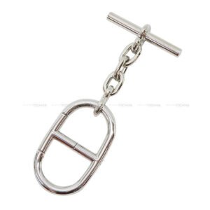 HERMES keyring(key holder) Metal Key Chain Chaine d’Ancre strap  Silver Silver | AlmaBagz