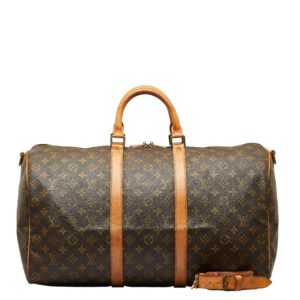 Louis Vuitton Monogram Keepall Bandolière 50 Boston Bag M41416 | AlmaBagz