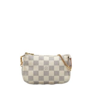 Louis Vuitton Mini Pochette Accessoires Handbag Damier Azur N58010 | AlmaBagz