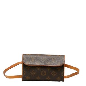 Louis Vuitton Monogram Pochette Florentine XS Belt Bag M51855 Brown | AlmaBagz
