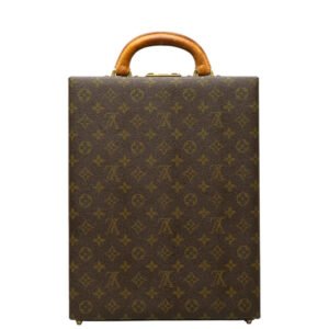 Louis Vuitton Monogram Vertical Trunk Attache Case Brown | AlmaBagz