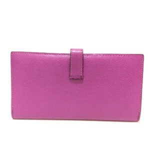 HERMES Long Wallet Purse Epsom SilverMetal Bean unisex(Unisex) Used | AlmaBagz
