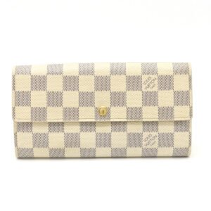Louis Vuitton Damier Azur Portefeuille Sarah Long Wallet | AlmaBagz