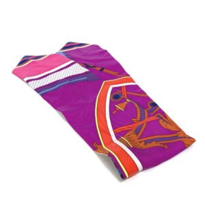 HERMES scarf silk pink Twill up Women Used | AlmaBagz