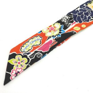 HERMES scarf silk multicolor flour Bingata Bingata Women Used | AlmaBagz