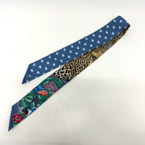 HERMES scarf silk blue Jungle Love Love Jungle Love Love Women Used | AlmaBagz