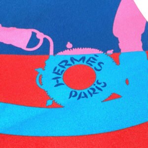 HERMES scarf silk pink Polka dot Maxi Twilly Twilly Women Used | AlmaBagz