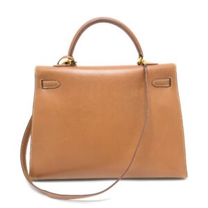 HERMES Handbag Courchevel Brown Kelly 35 Women Used | AlmaBagz