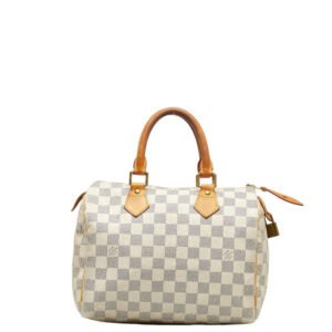 Louis Vuitton Damier Azur Speedy 25 Handbag Mini Boston Bag N4137 | AlmaBagz