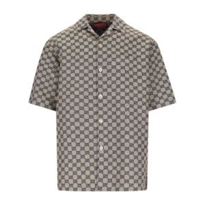 Gucci Men Logo Print Shirt | AlmaBagz