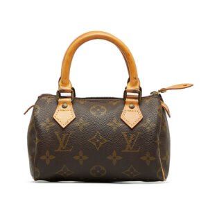 Louis Vuitton Monogram Mini Speedy Handbag M41534 Brown PVC Leather  Louis Vuitton | AlmaBagz