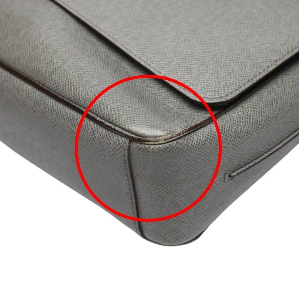 LOUIS VUITTON Shoulder Bag M32623 Taiga Leather gray Men's men's Taiga Roman MM mens Used | AlmaBagz - Image 11