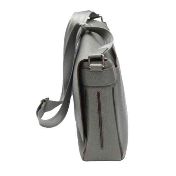 LOUIS VUITTON Shoulder Bag M32623 Taiga Leather gray Men's men's Taiga Roman MM mens Used | AlmaBagz - Image 3