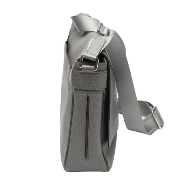 LOUIS VUITTON Shoulder Bag M32623 Taiga Leather gray Men's men's Taiga Roman MM mens Used | AlmaBagz - Image 4