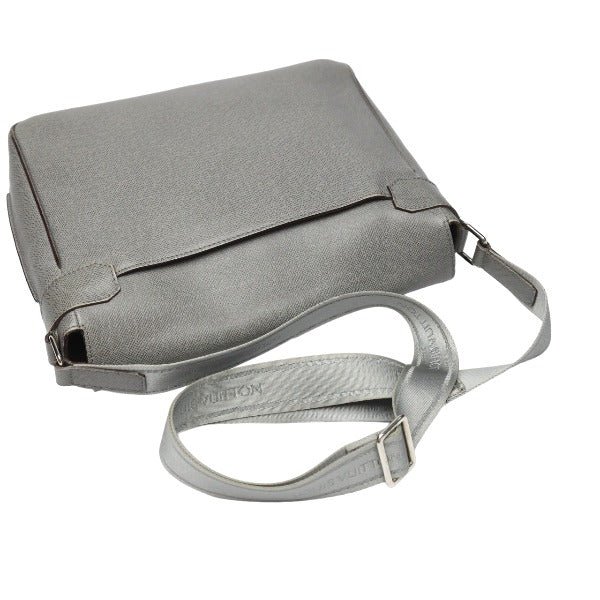 LOUIS VUITTON Shoulder Bag M32623 Taiga Leather gray Men's men's Taiga Roman MM mens Used | AlmaBagz - Image 6