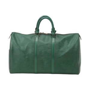 LOUIS VUITTON Boston Duffel bag M42974 Epi Leather Borneo Green Epi Keepall 45 | AlmaBagz