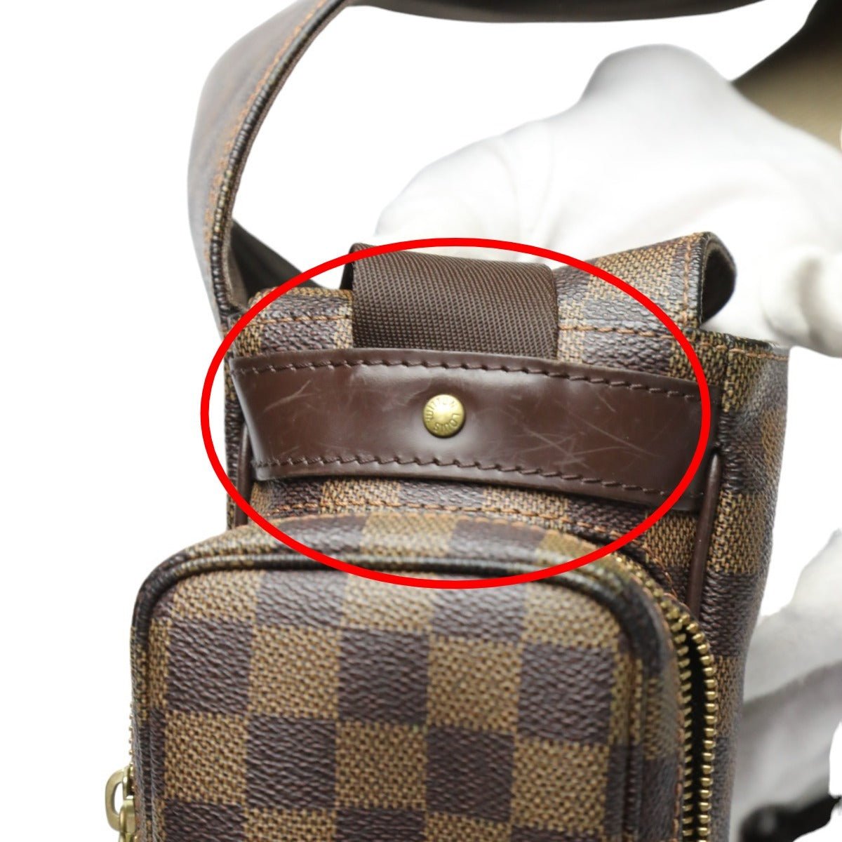 LOUIS VUITTON Shoulder Bag Damier canvas Brown Damier Reporter Melville | AlmaBagz - Image 12