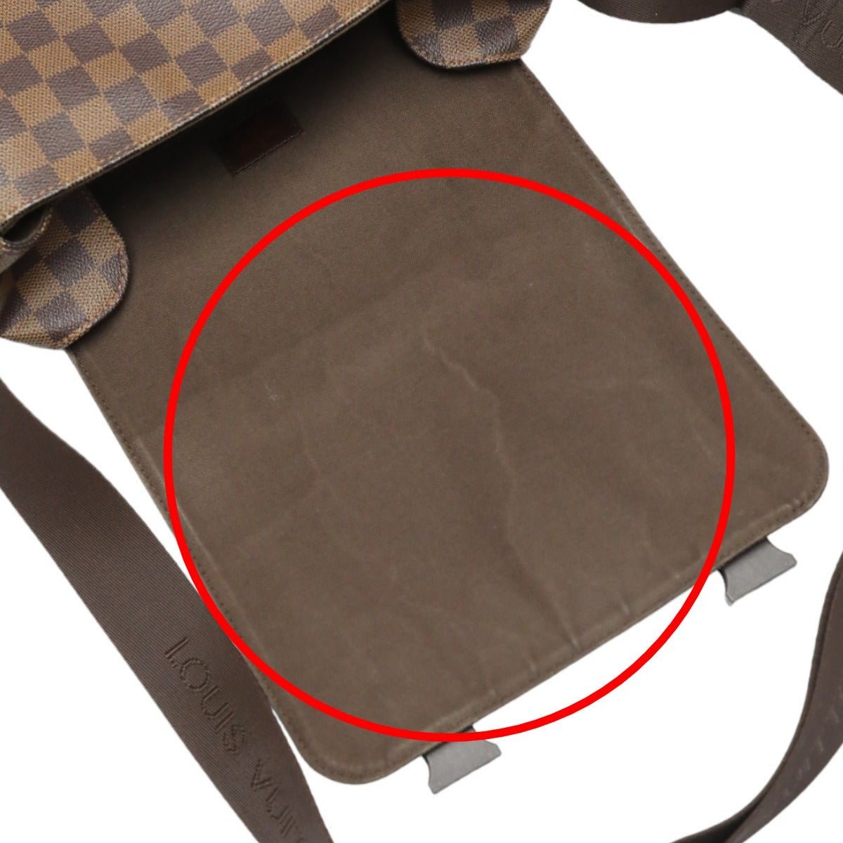 LOUIS VUITTON Shoulder Bag Damier canvas Brown Damier Reporter Melville | AlmaBagz - Image 14