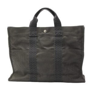 HERMES Tote Bag canvas gray Tote MM Her Line mens(Unisex) Used | AlmaBagz