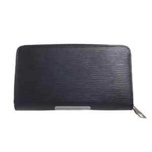 LOUIS VUITTON Long Wallet Purse M60632 Epi Leather Noir Zip Around Epi Zippy Organizer mens Used | AlmaBagz
