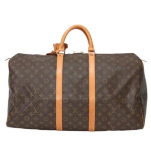 LOUIS VUITTON Boston Duffel bag M41424 Monogram canvas Brown Monogram Keepall 55 | AlmaBagz