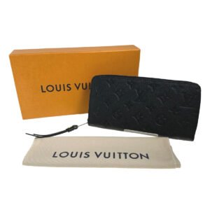 LOUIS VUITTON Long Wallet Purse M61864 Monogram Ann Platt black Long Wallet Purse Ann Platt Zippy wallet Women Used | AlmaBagz