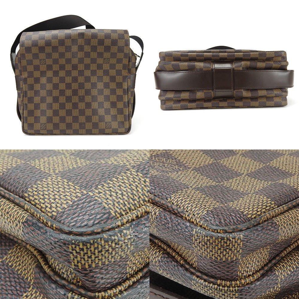 LOUIS VUITTON Shoulder Bag N45255 Damier Brown Naviglio mens Used | AlmaBagz - Image 3