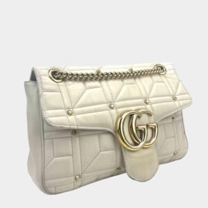 GUCCI  GG Marmont Flap Bag Studded Matelasse  - OUTLET ITEM FINAL SALE | AlmaBagz