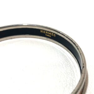 HERMES Bangle Cloisonne Orange Men's Women Emaille PM | AlmaBagz