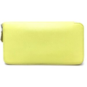 HERMES Long Wallet Purse Epsom, Silk yellow Silk in Azap Long | AlmaBagz