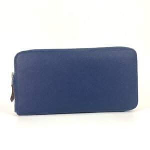 HERMES Long Wallet Purse Epsom Navy Long wallet Azap Long Silk Inn Women Used | AlmaBagz