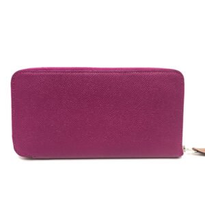 HERMES Long Wallet Purse Epsom purple Azap Long Silk Inn Women Used | AlmaBagz