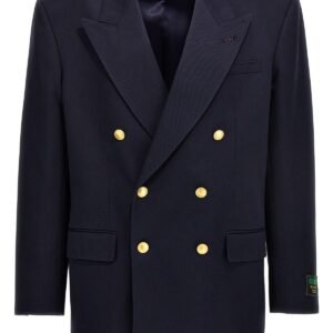 Gucci Men Gabardine Double Breast Blazer Jacket | AlmaBagz