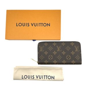 LOUIS VUITTON Long Wallet Purse M42616 Monogram canvas Brown Zip Around Monogram Zippy wallet Women Used | AlmaBagz