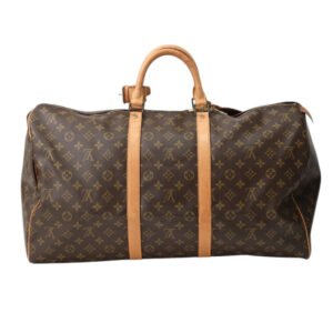 LOUIS VUITTON Boston Duffel bag M41424 Monogram canvas Brown Monogram Keepall 55 | AlmaBagz