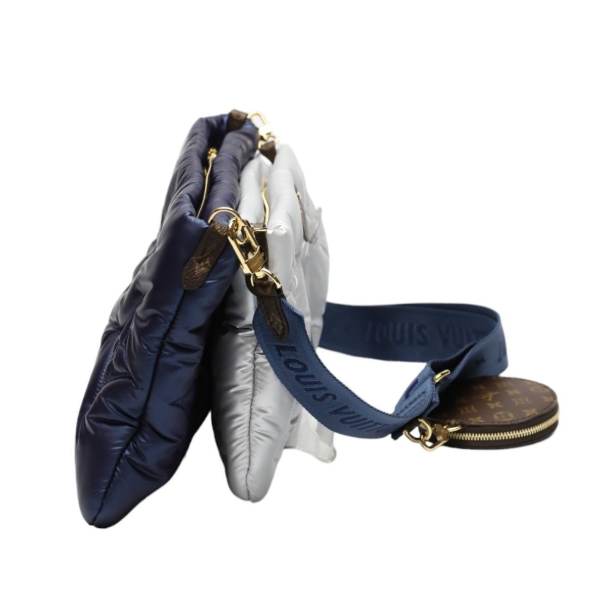 LOUIS VUITTON Shoulder Bag M21057 Monogram canvas Recycled nylon Navy/Silver Bags and pouches Monogram Maximulti Pochette Accessory Women Used | AlmaBagz - Image 3