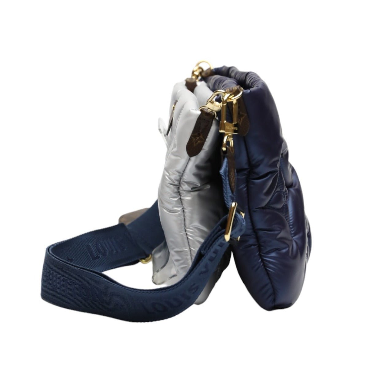 LOUIS VUITTON Shoulder Bag M21057 Monogram canvas Recycled nylon Navy/Silver Bags and pouches Monogram Maximulti Pochette Accessory Women Used | AlmaBagz - Image 4