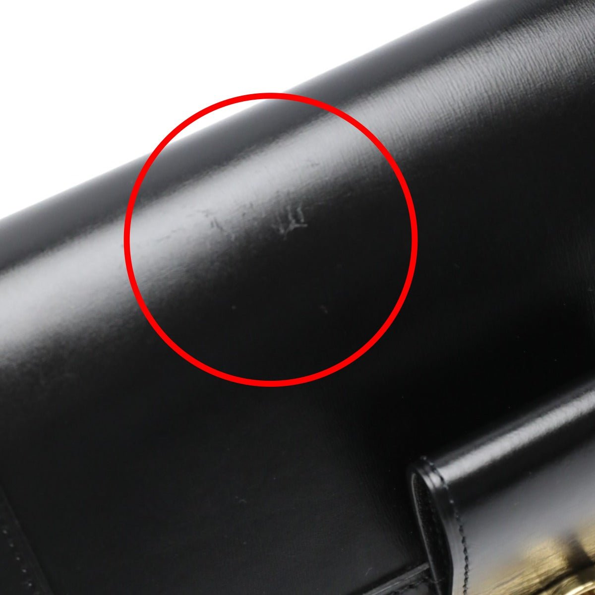 LOUIS VUITTON Shoulder Bag M55821 Calf leather Noir Chain LV Lock Dauphine MM Women Used | AlmaBagz - Image 11