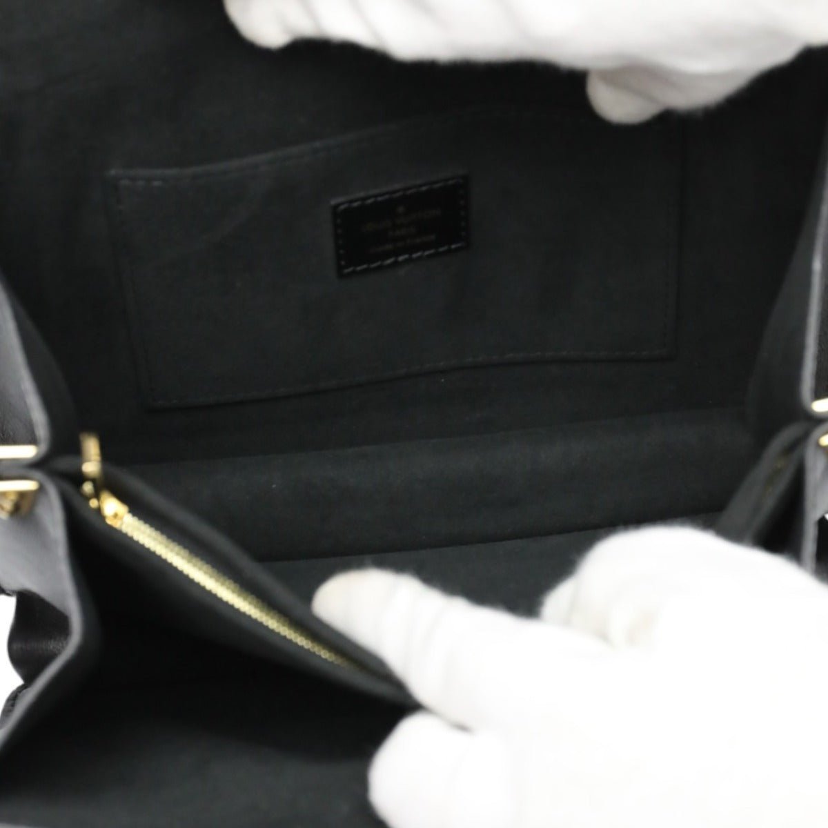 LOUIS VUITTON Shoulder Bag M55821 Calf leather Noir Chain LV Lock Dauphine MM Women Used | AlmaBagz - Image 19