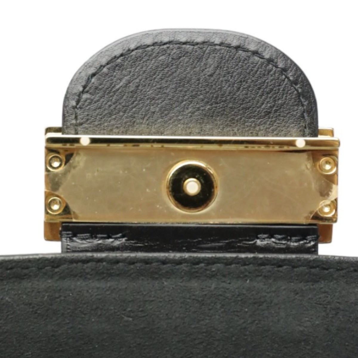 LOUIS VUITTON Shoulder Bag M55821 Calf leather Noir Chain LV Lock Dauphine MM Women Used | AlmaBagz - Image 23