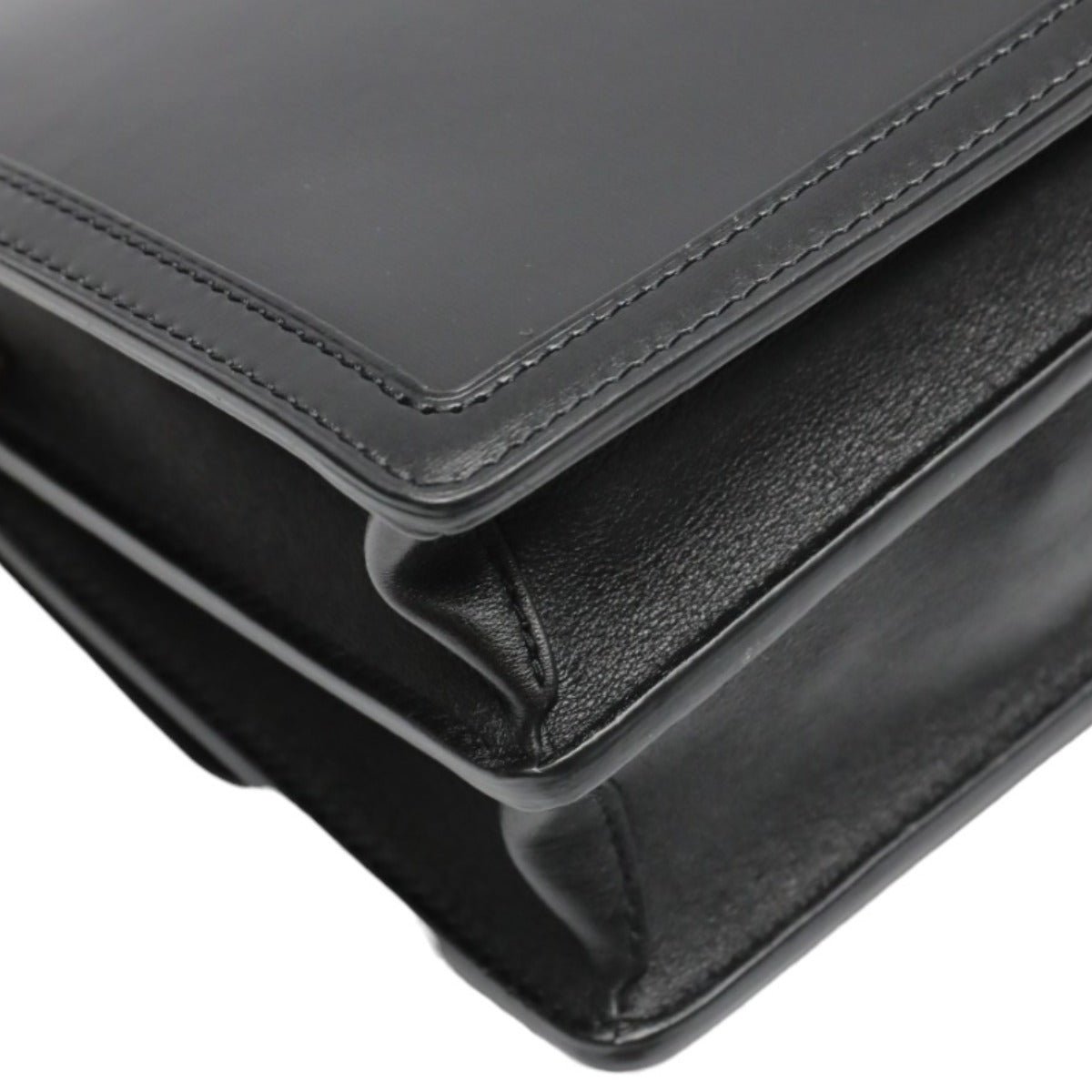 LOUIS VUITTON Shoulder Bag M55821 Calf leather Noir Chain LV Lock Dauphine MM Women Used | AlmaBagz - Image 7