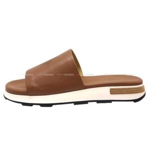 HERMES sandals Reflex Brown Calf 40 #40 | AlmaBagz