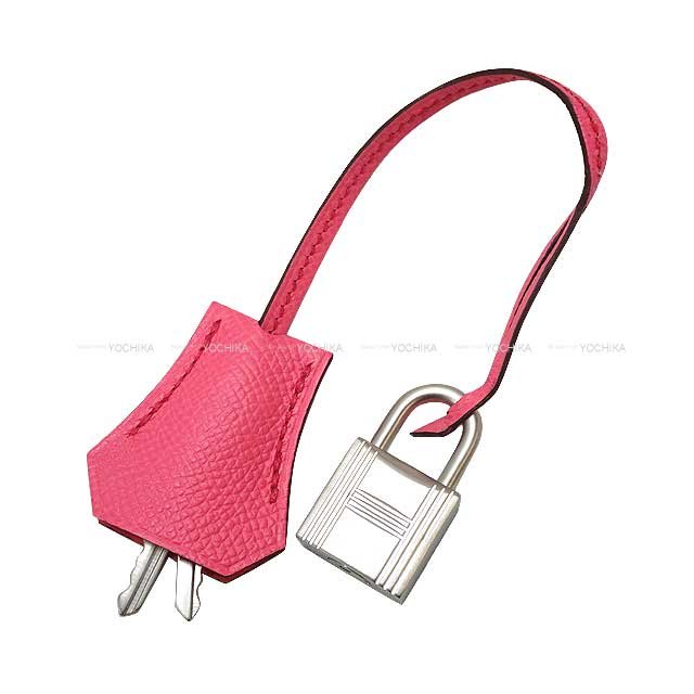 HERMES Handbag Birkin25 Personal order with initials engraved Craie/Rose Azalee Veau Epsom Mat Silver HW Stamp | AlmaBagz - Image 8