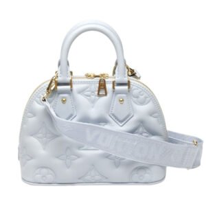 LOUIS VUITTON Shoulder Bag M59822 Monogram mat Light blue Monogram Alma Soft BB | AlmaBagz