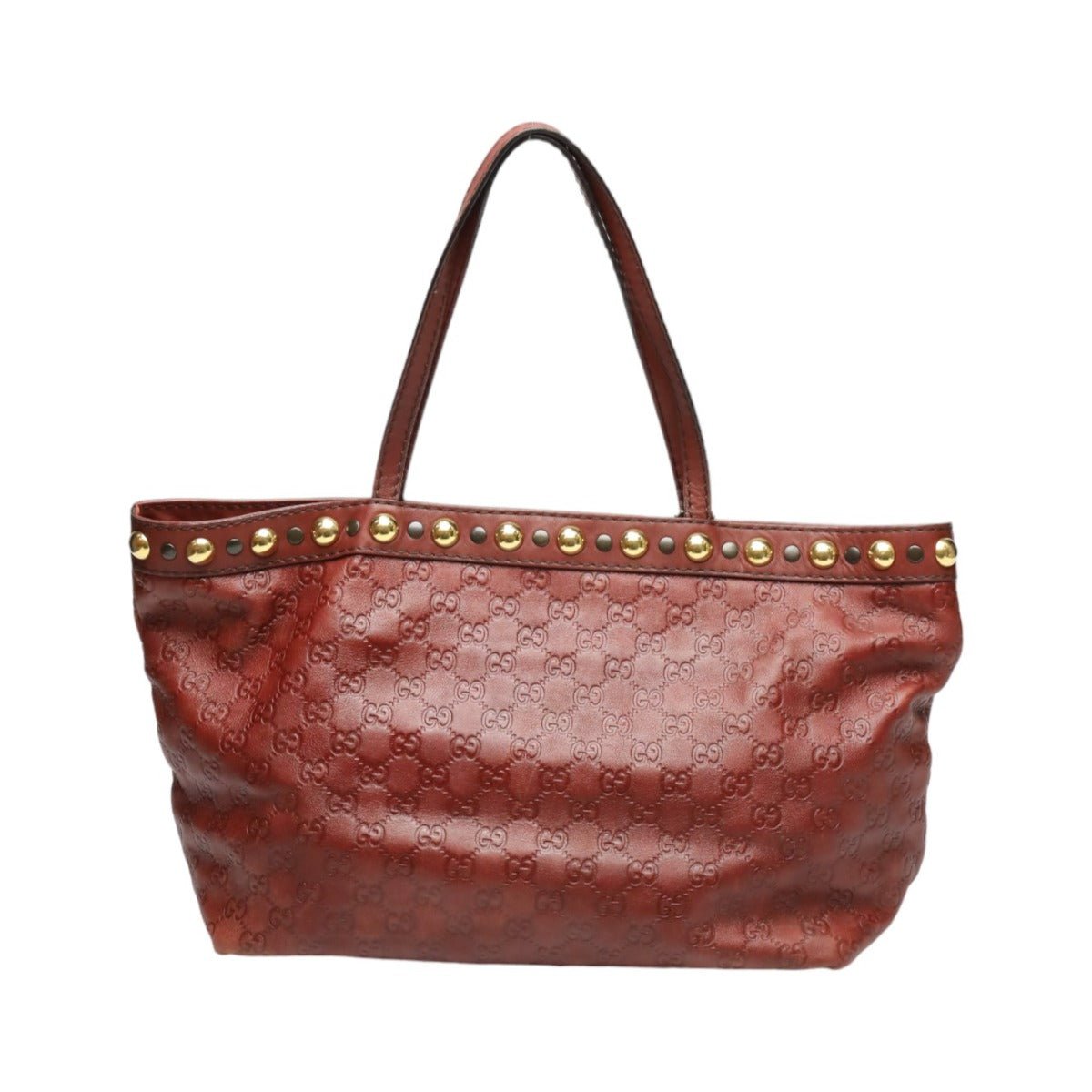 GUCCI Tote Bag 207291 leather Red Handbag Guccisima 207291 Women Used | AlmaBagz