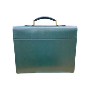 LOUIS VUITTON Business bag M30034 leather green Documents bag Epithea Taiga Moskova mens Used | AlmaBagz