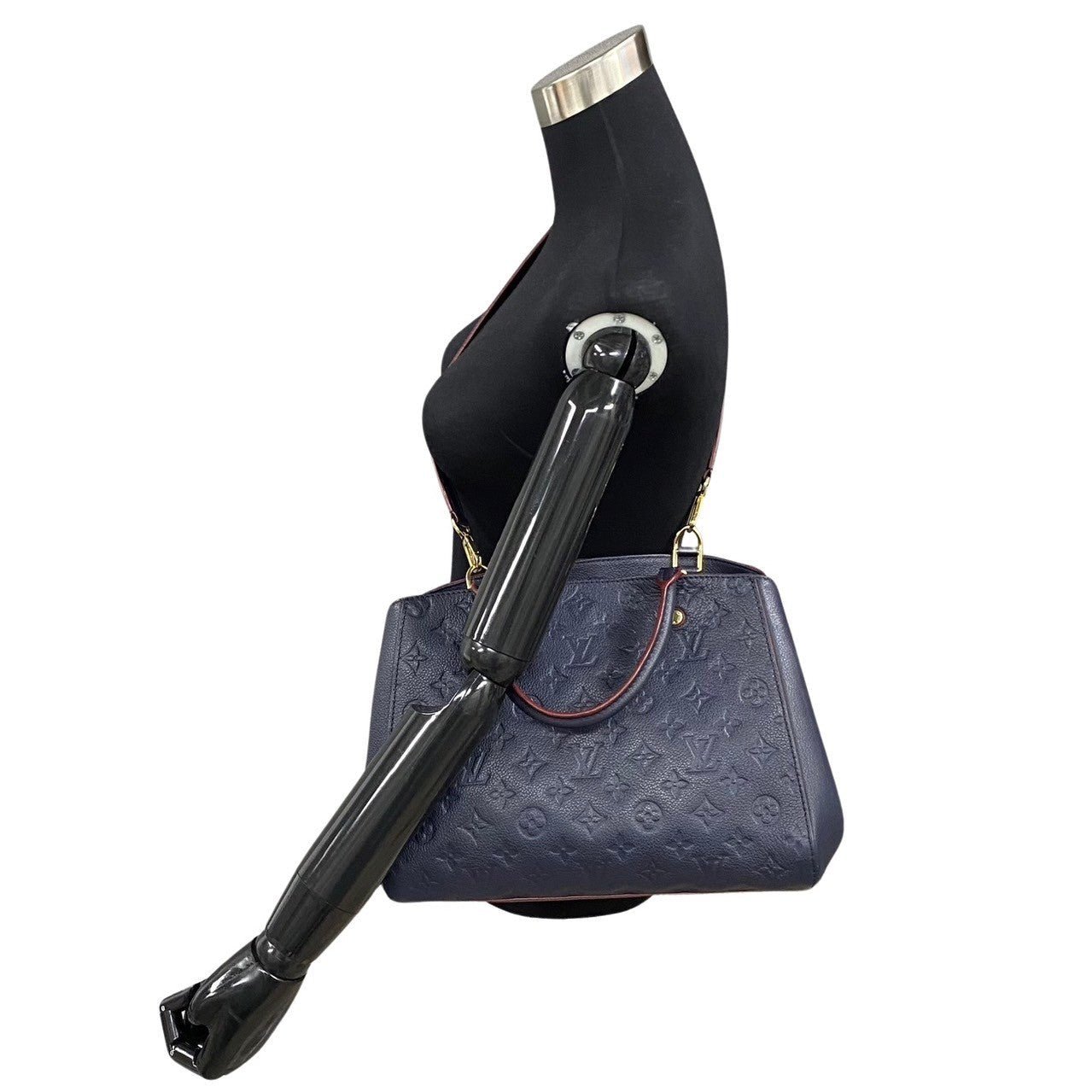 LOUIS VUITTON Shoulder Bag Monogram Ann Platt Navy Monogram Ann Platt Montaigne MM | AlmaBagz - Image 2