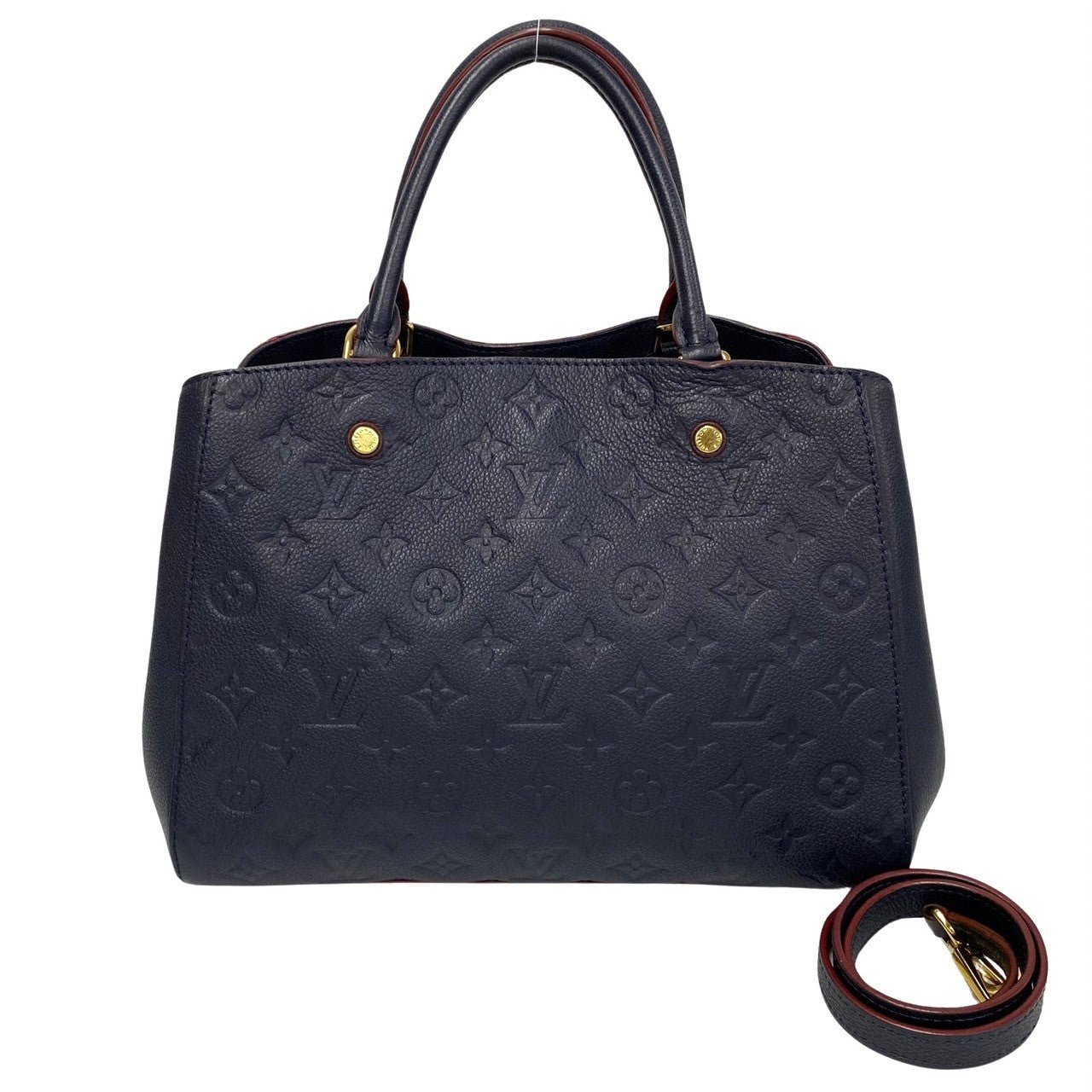 LOUIS VUITTON Shoulder Bag Monogram Ann Platt Navy Monogram Ann Platt Montaigne MM | AlmaBagz - Image 3