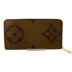 LOUIS VUITTON Long Wallet Purse M69353 Monogram canvas Brown Giant reverse Monogram Zippy wallet mens(Unisex) Used | AlmaBagz